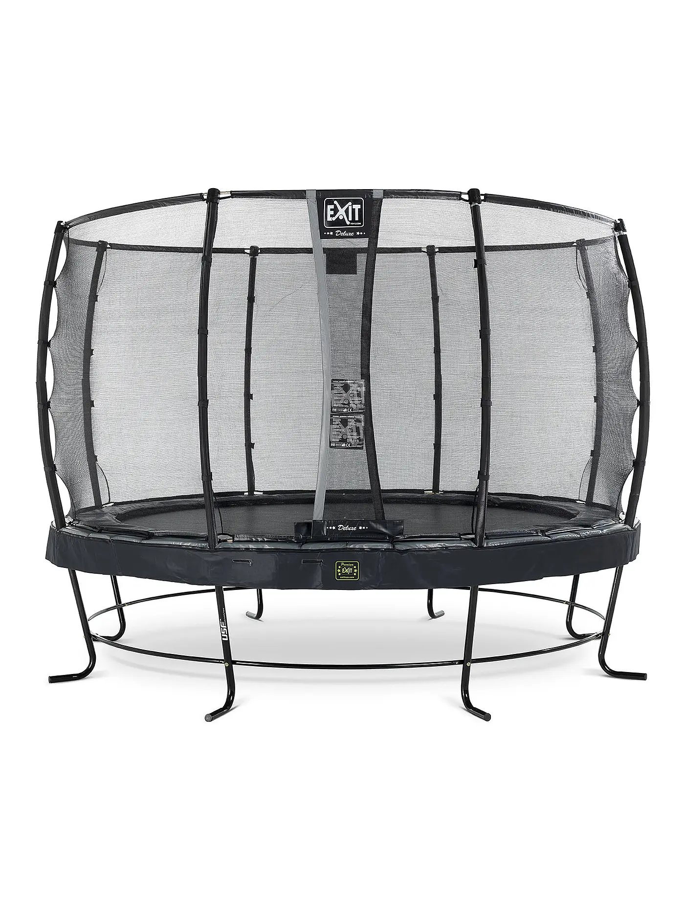 EXIT TOYS | Elegant Premium Trampolin 366cm mit Deluxe Sicherheitsnetz | 
